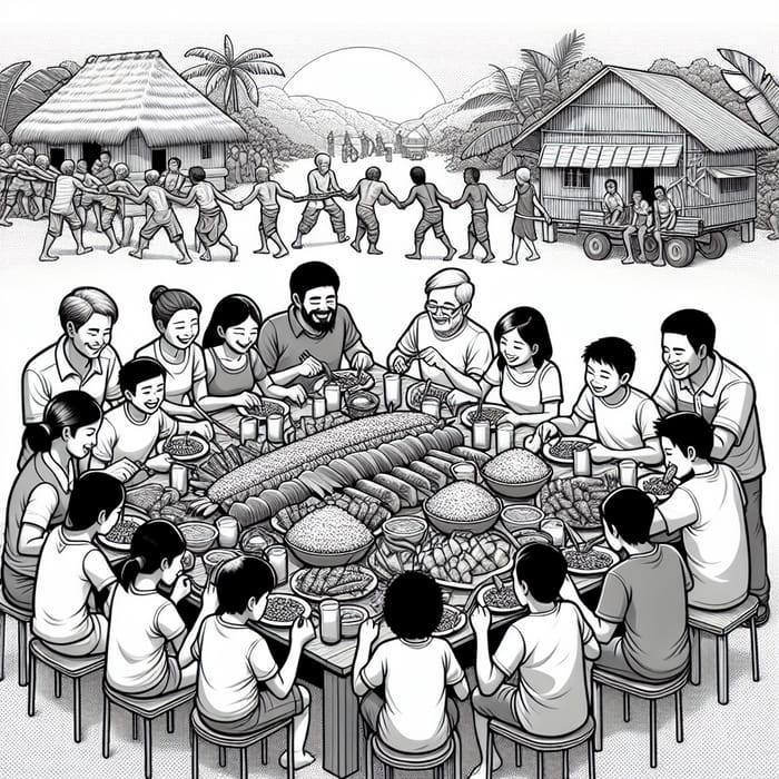 Filipino Boodle Fight: Unity, Equality, and Bayanihan Tradition