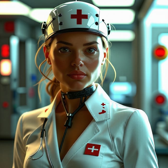 Futuristic Female Nurse: Innovation in Healthcare