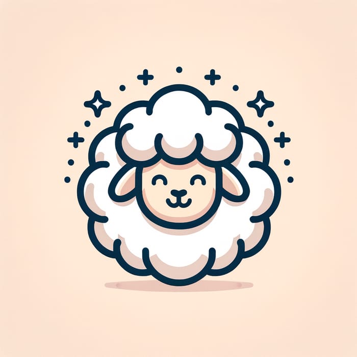 Friendly Fluffy Sheep Animation Logo