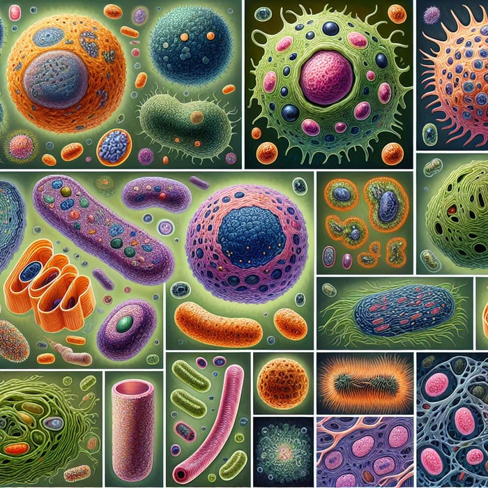 Cell Images Collection: Animal, Plant, and Bacteria Cells