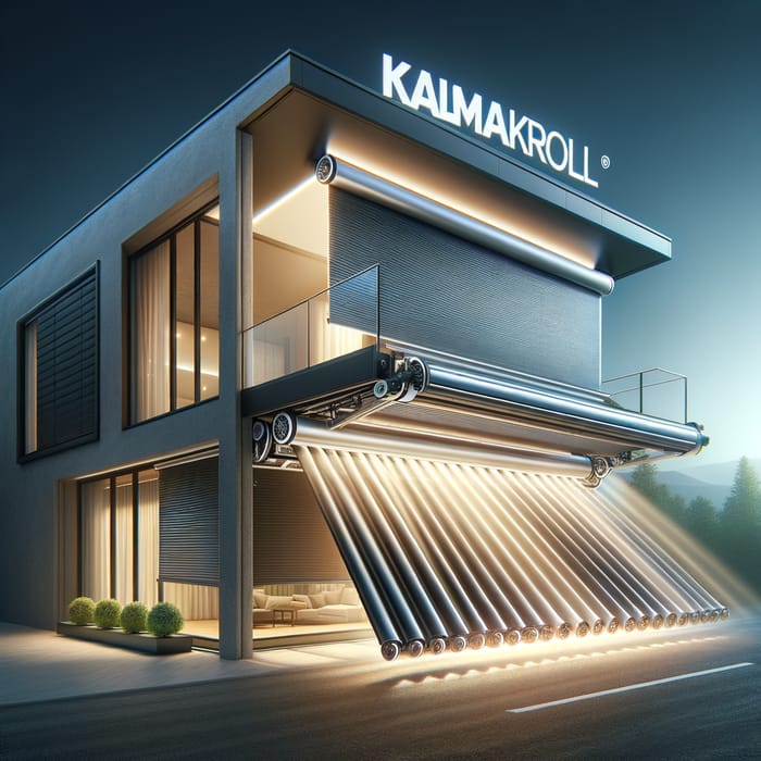 Sleek Motorized Roller Shutters on Modern House | kalmakroll