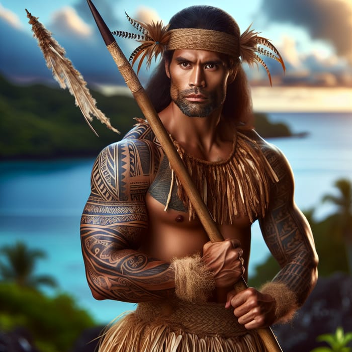 Masculine Pacifica Warrior: Strength & Honor