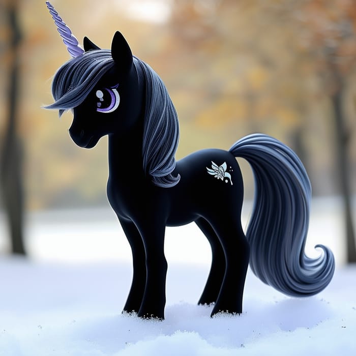 Black Alicorn Pony Mare - Beautiful Magical Creatures