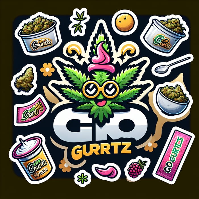 Luxury Go Gurtz Cannabis Strain Logo - Sophisticated Design