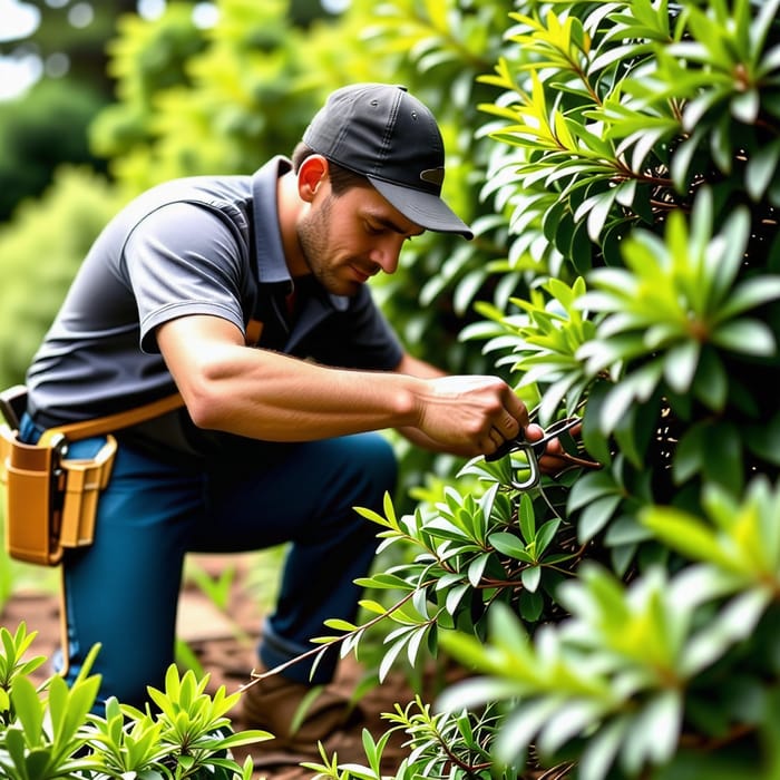 Professional Gardener Pruning Bushes | Garden Services