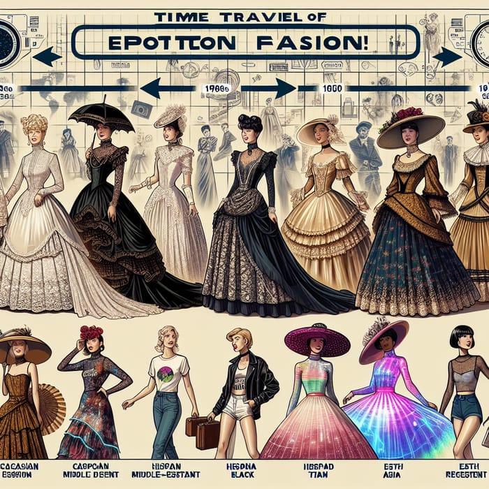 Fashion Evolution: Vintage, Retro, Futuristic Time Travel Trends