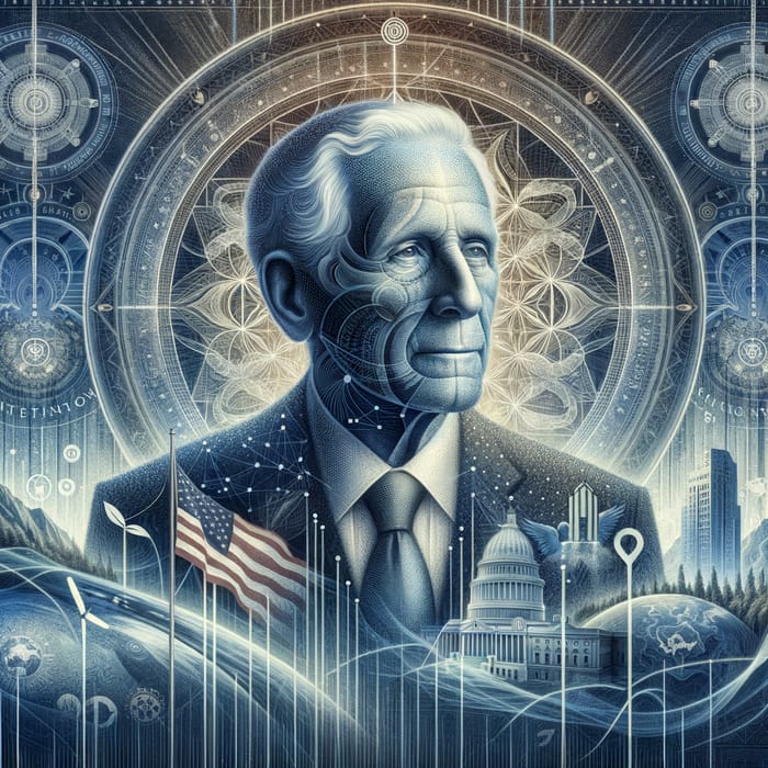 Digital Art of Biden: Unity and Resilience Theme