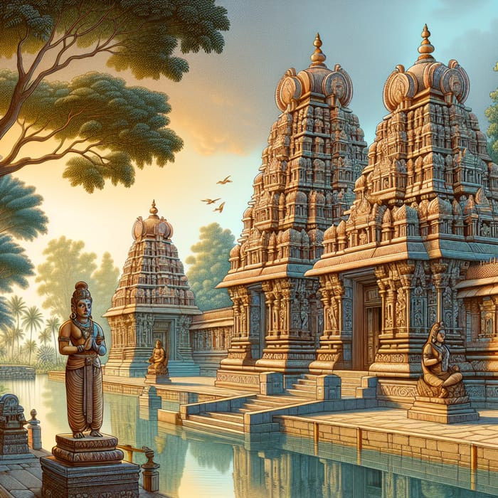 Ai Jyothiinga Temples: Serene Dravidian Architecture