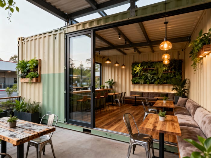 Stunning Shipping Container Cafe Design Ideas Stunning Shipping Container Cafe Design Ideas