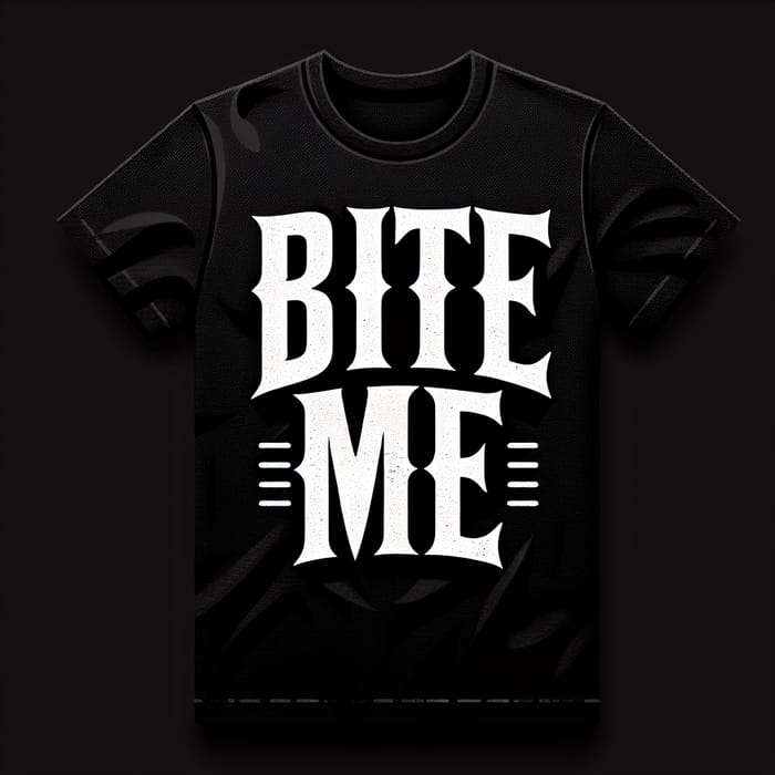 Dark Bite Me T-Shirt Logo Design | Stylish Graphic Art