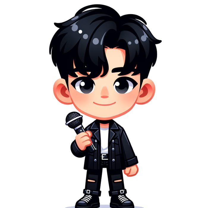 Seventeen金珉奎 Cartoon Character - Trendy Band Member