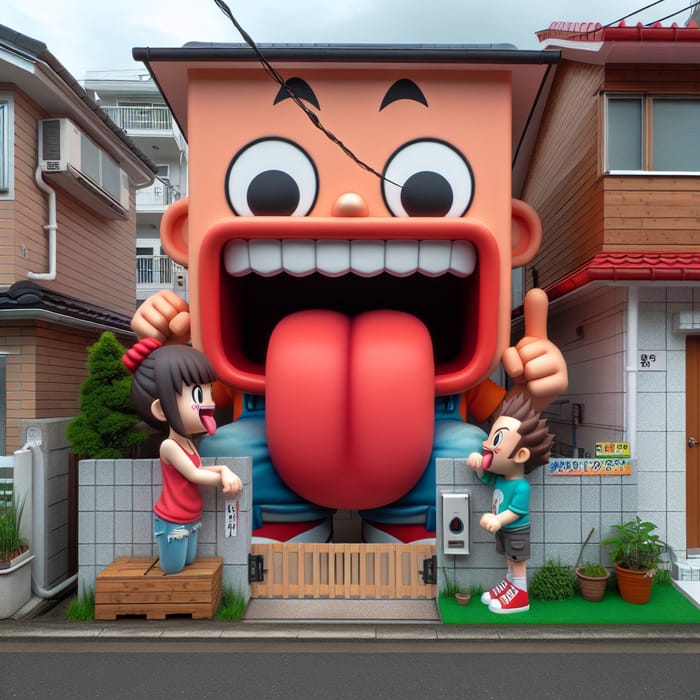 Freaky Tongue Neighbor: Playful Character Fun