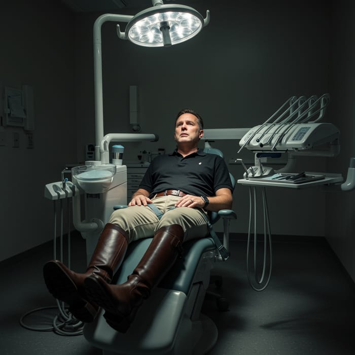 Unusual Dental Experience: Patient in Equestrian Boots Unusual Dental Experience: Patient in Equestrian Boots
