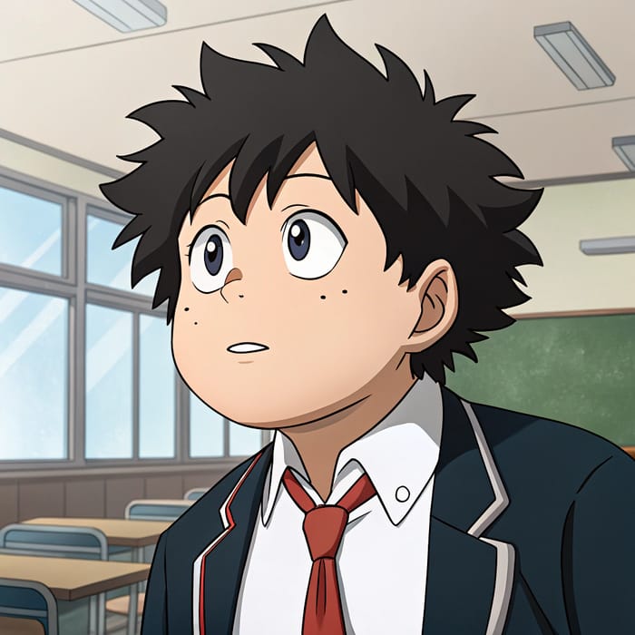 Fat High School Anime Boy - Fun Character Designs