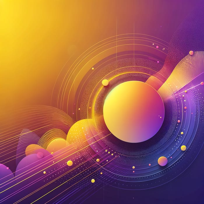 Vibrant Yellow and Purple Modern Background for LinkedIn Banner