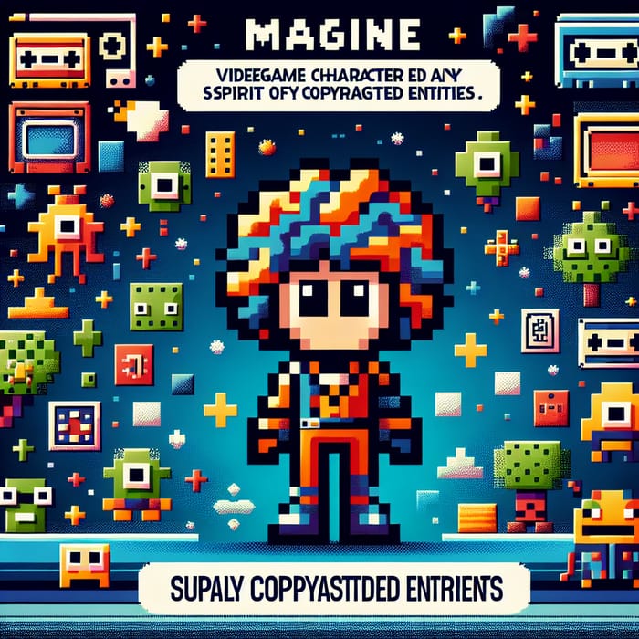 Retro Nintendo-Style Video Game Character Design