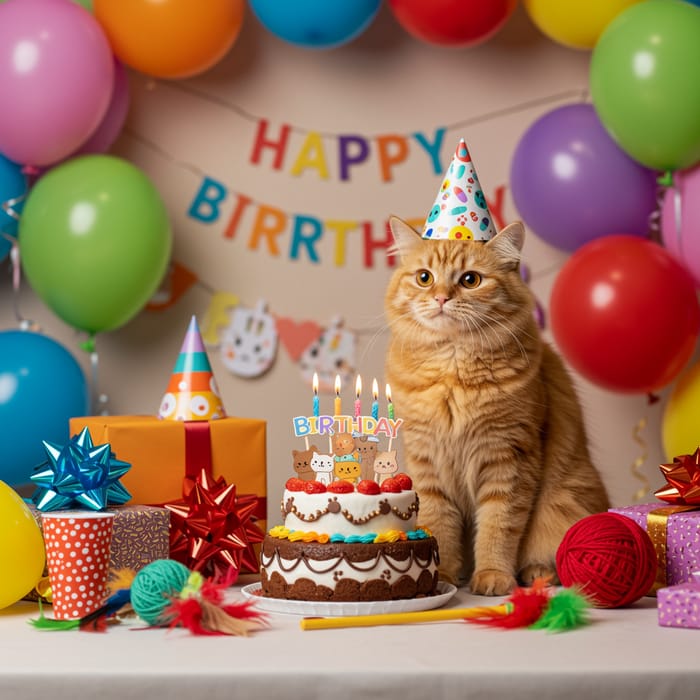 Cat Birthday Party: Cakes, Gifts & Fun