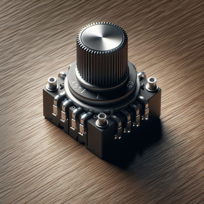 Detailed Top View of Potentiometer | Electronics Component Images