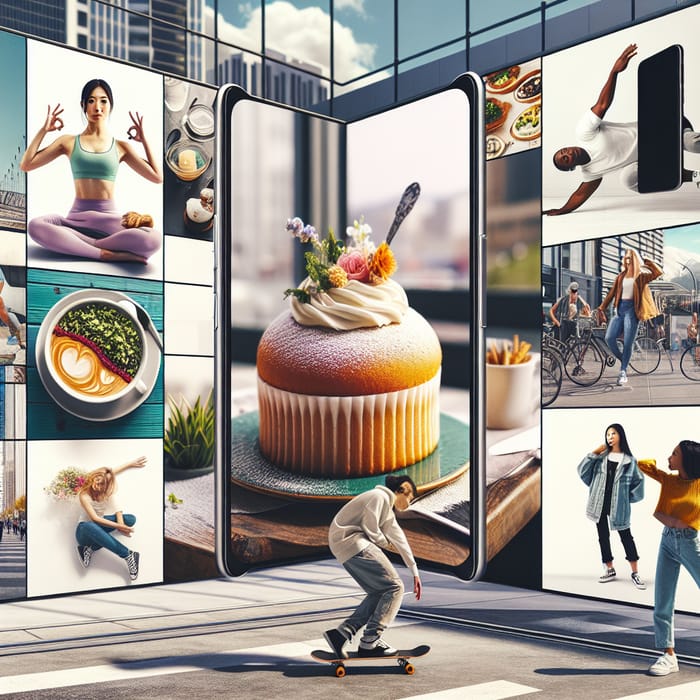 Diverse Social Media Feeds: Fitness, Food, Tech & More