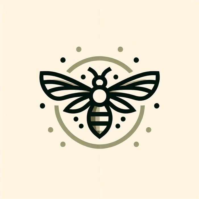 Minimalist Bee Logo Design | Clean & Elegant