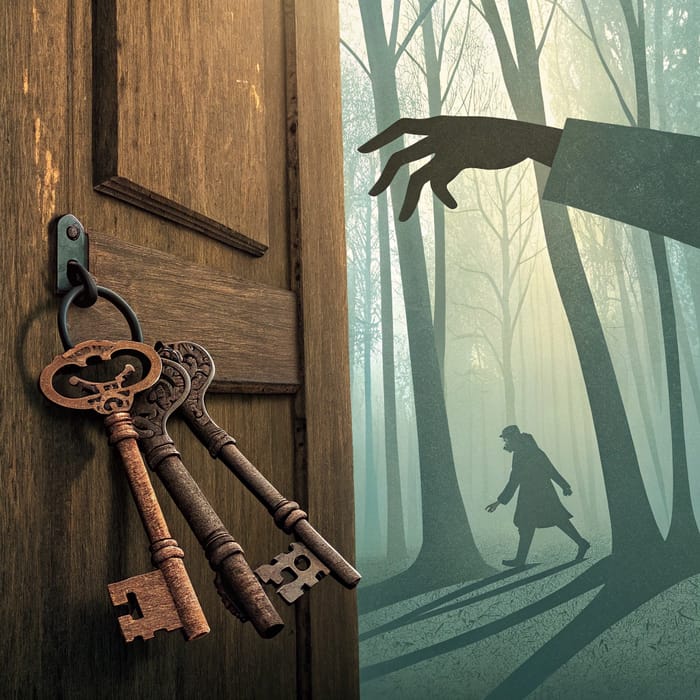 Book Cover Design Featuring Door Handle & Shadow