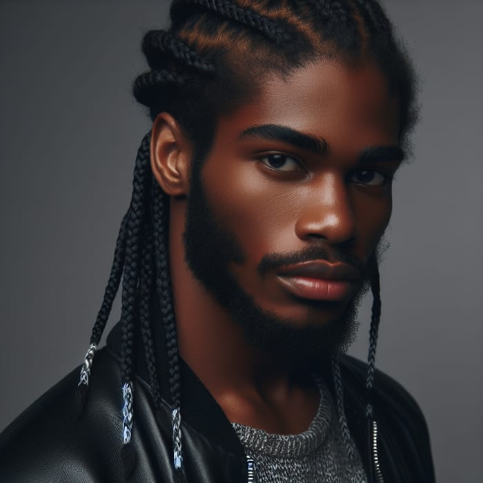 Handsome Black Man with Braided Hair | Hair Inspiration 2022