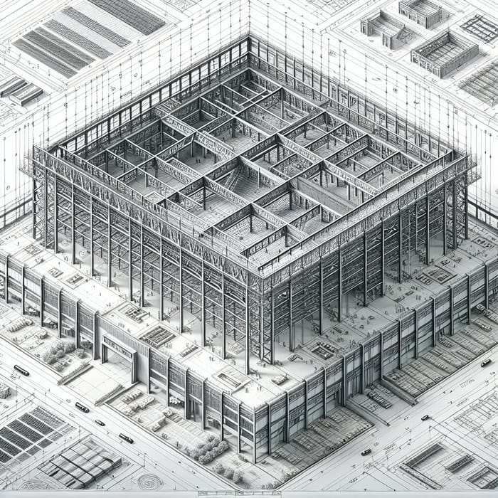 Architectural Plan for Steel Structure Building