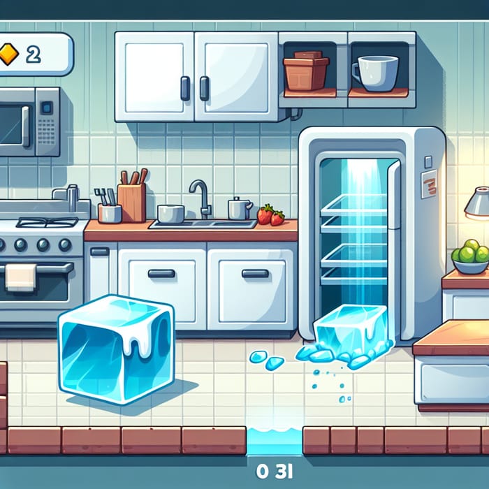 2D Ice Cube Kitchen Adventure: Save the Ice Cube Game 2D Ice Cube Kitchen Adventure: Save the Ice Cube Game