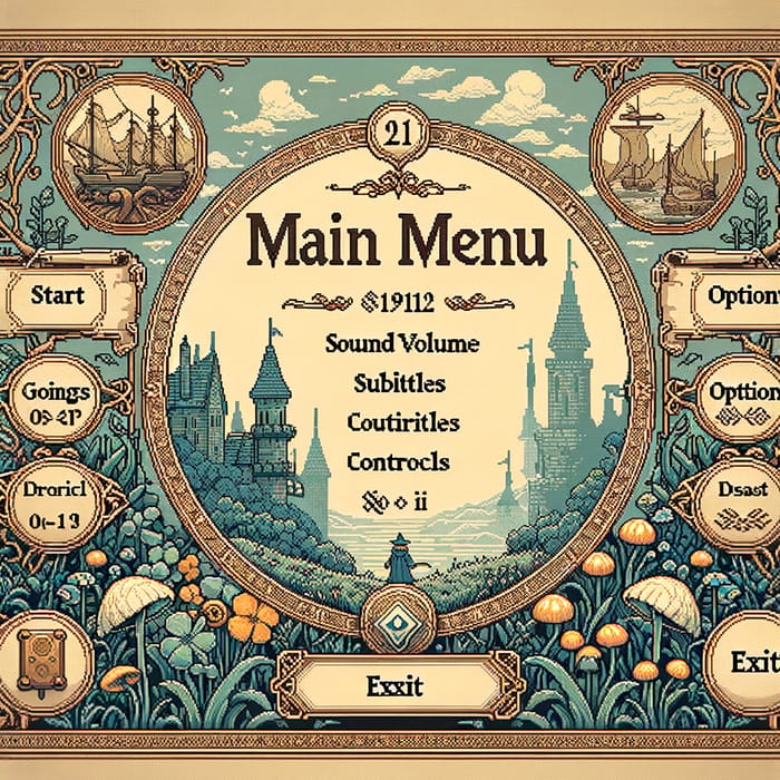 Retro RPG Menu Design Inspired by Potion Craft & Octopath Traveller