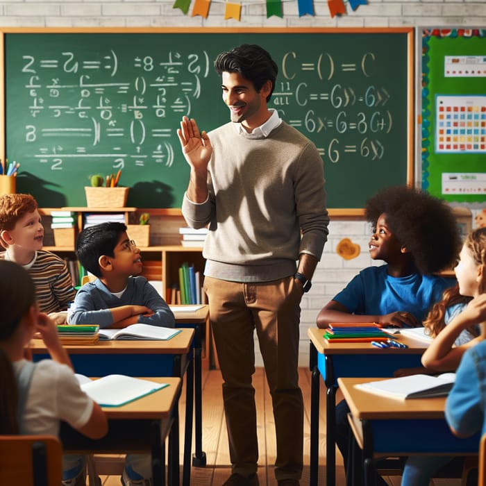 Deaf Elementary Student Engaging with Classmates