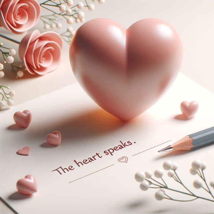 Lovely 3D Heart 'The Heart Speaks'