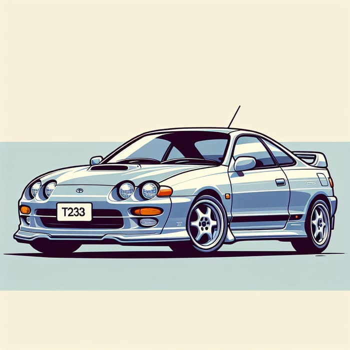 Cartoon Style 7th Gen Toyota Celica T230