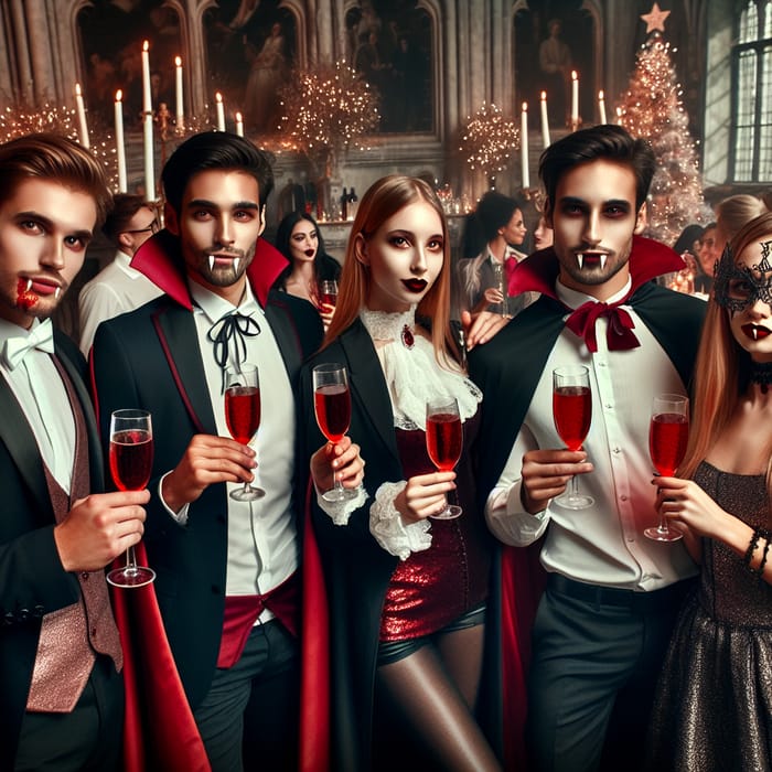 Vampire Themed New Year's Corporate Party | Studio Photo Shoot