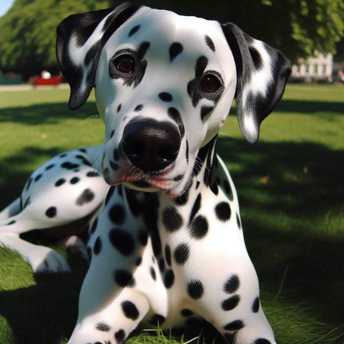 Majestic Dalmatian with Unique Spotted Coat