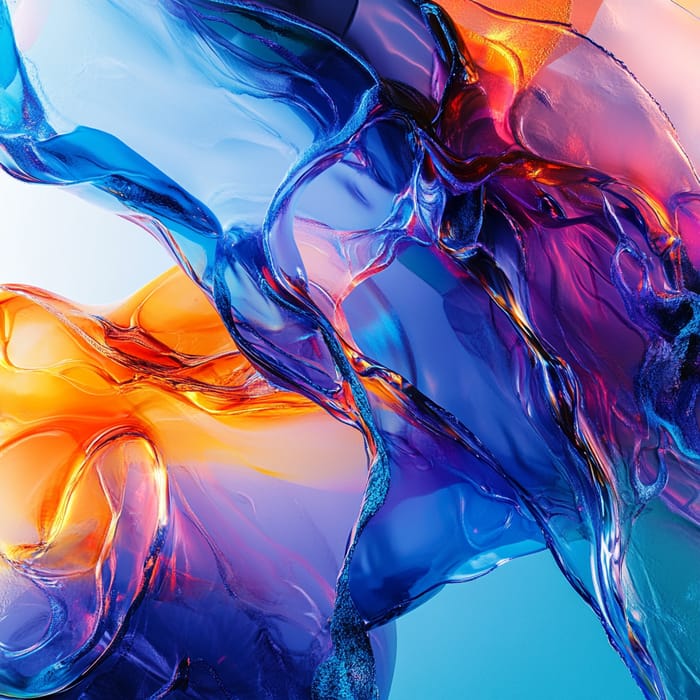 Vibrant Abstract Epoxy Resin Art Vibrant Abstract Epoxy Resin Art