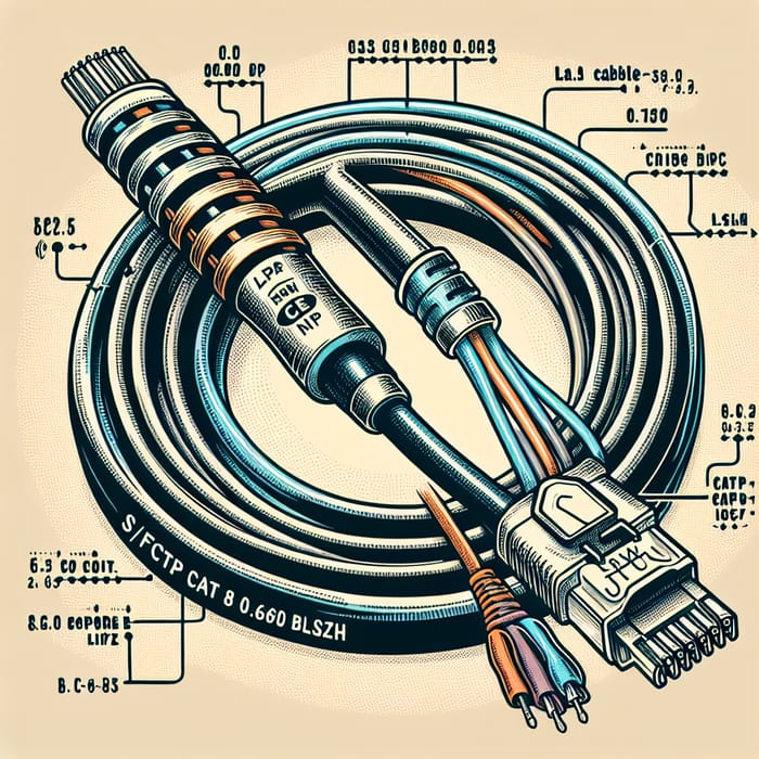 CAT 8 S/FTP 0.60 BC LSZH LAN Cable Information