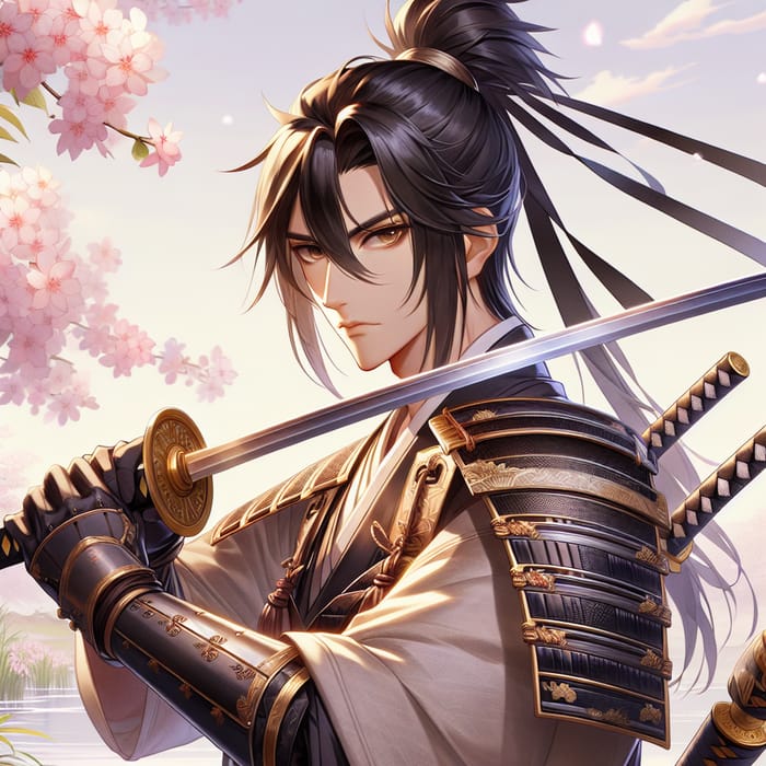 Samurai Swordsman Anime Art