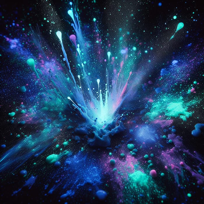 Glow in the Dark Paint: Enchanting Nebula Artwork