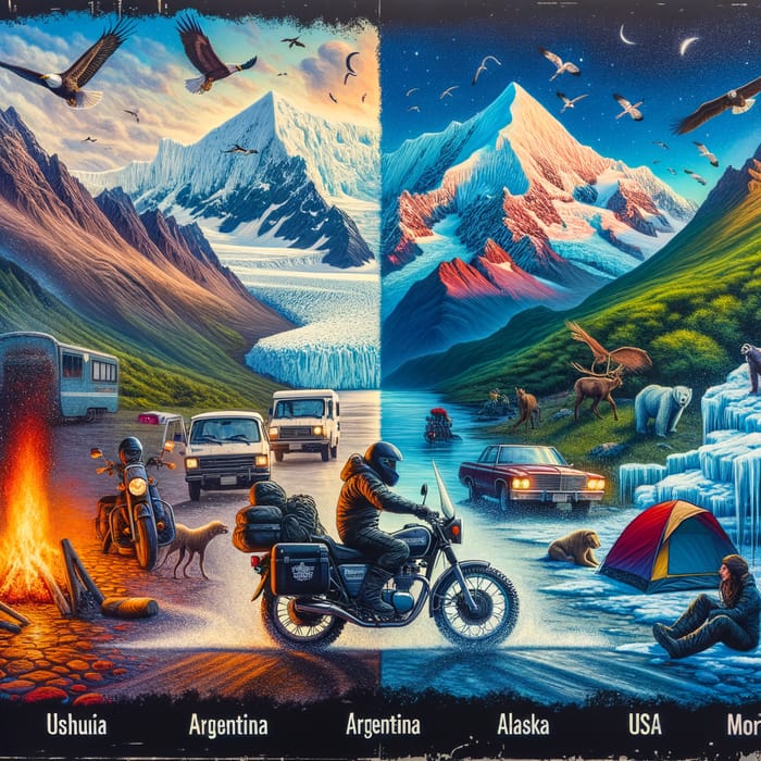 Motorcycle Adventure from Ushuaia to Alaska