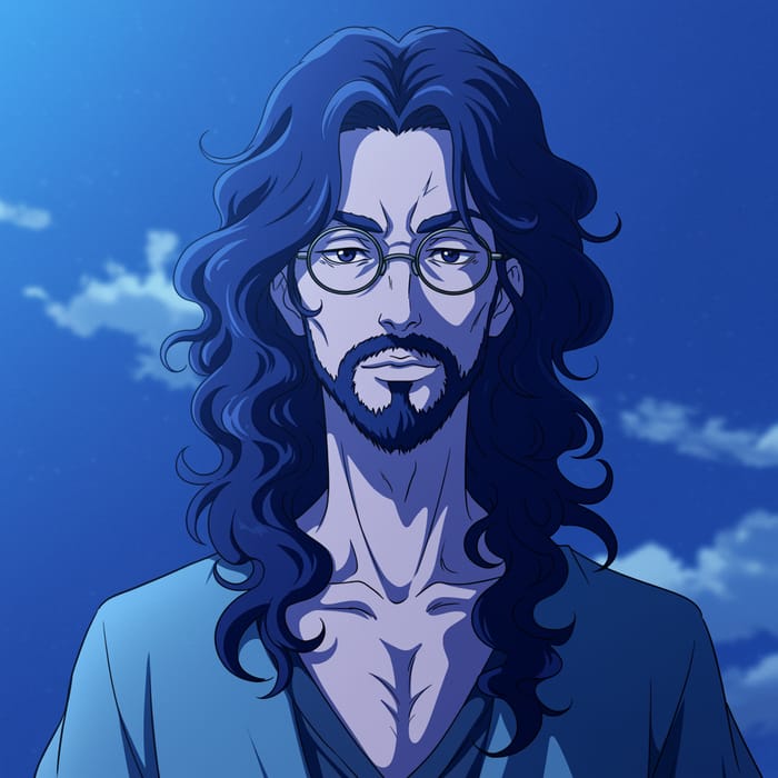 Anime Image of a Young-Looking 45-Year-Old Man