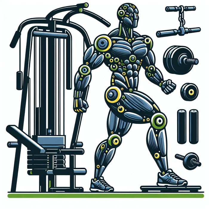 Unique Gym Equipment Mascot Design for Brand Growth