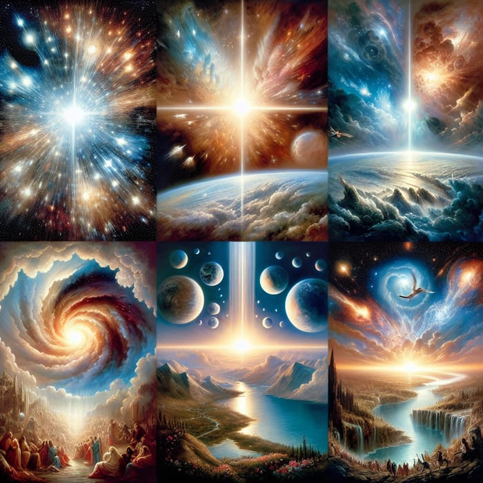 Genesis Chapter 1: Illustrations of Creation Verses 3-7