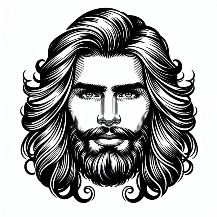 Stunning Long Hair and Beard Styles