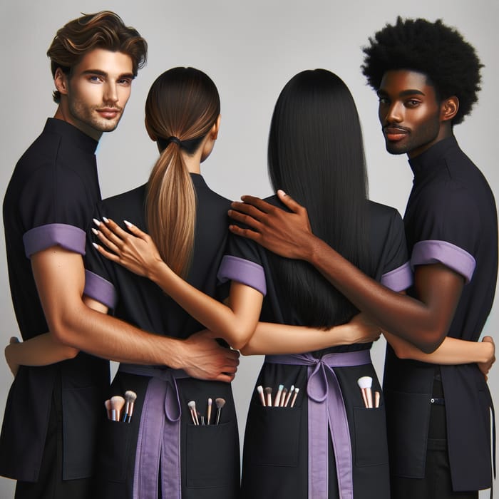 Diverse Beauty Therapists in Stylish Uniforms