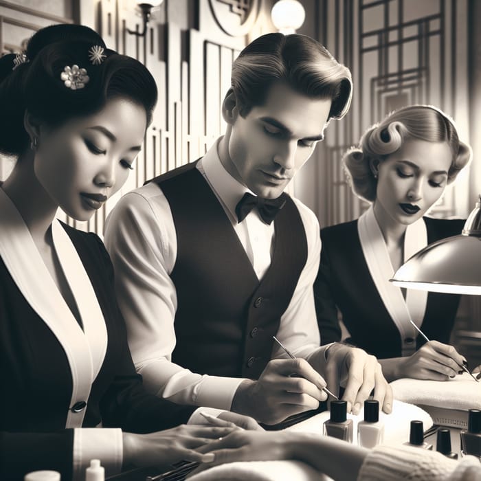 Nail Technicians: Vintage Glamour at Its Best