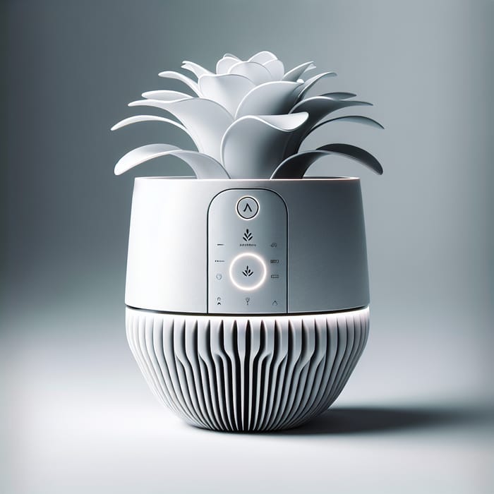 Sophisticated Futuristic Smart Flower Pot with Ultraviolet Lamp