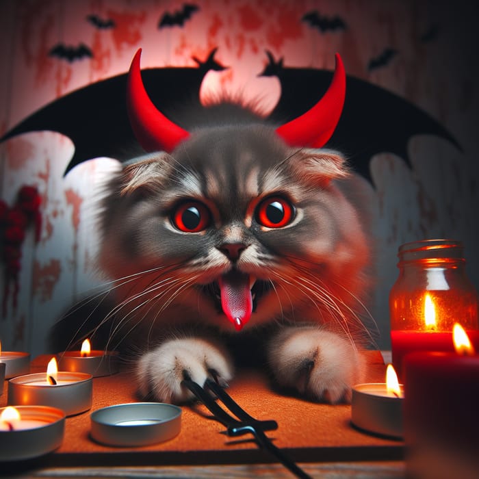 Demonic Cat - Sinister Feline Image