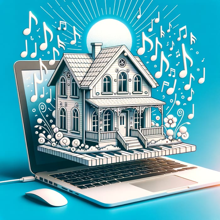 Cheerful Musical House Playlist Cover