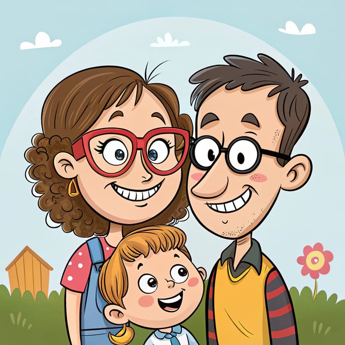 Custom Family Caricature Cartoons