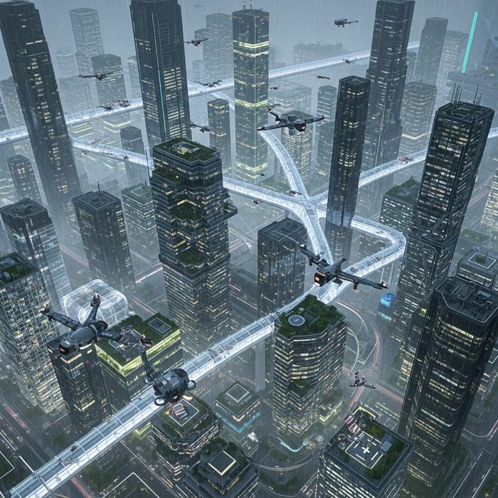 Explore the Futuristic City of 3025 Explore the Futuristic City of 3025